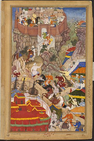 File:1569-Akbar's entry into the fort of Ranthambhor.jpg