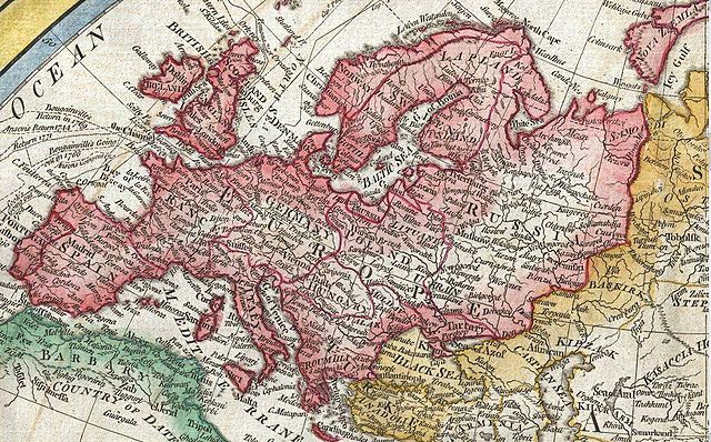 File:Map of Europe in 1794 Samuel Dunn Map of the World in Hemispheres.JPG