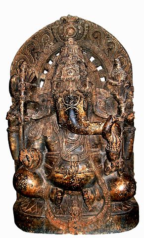 File:13th century Ganesha statue cleaned and colour adjusted.jpg