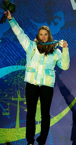 File:Tina Maze with Olympic silver medal 2010.jpg